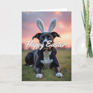 Tarjeta de Foto de Perro Feliz de Primavera
