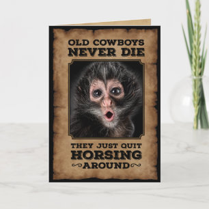 TARJETA DE FOTO DE PERSONALIZABLE DE FUNNY OLD COW