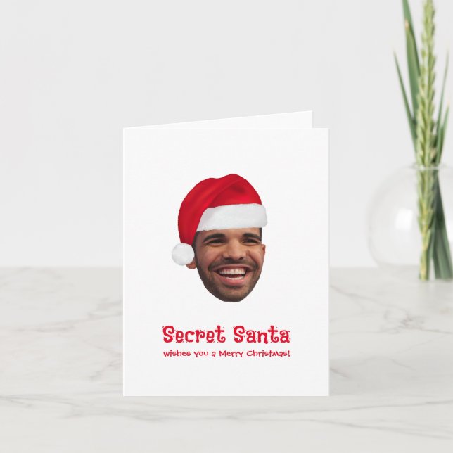 Tarjeta de foto de Personalizado de Navidades secr (Anverso)