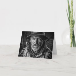 Tarjeta de Foto de Pesca de los 90