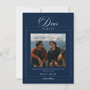 Tarjeta de foto de propuesta de boda para el padri