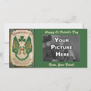 Tarjeta de foto de saludo del día de San Patricio