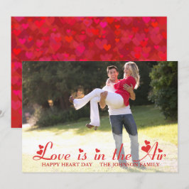 Tarjeta de Foto de San Valentín de Corazón Rojo
