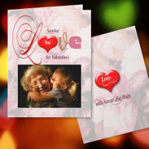 Tarjeta de Foto de San Valentín Enviándote Amor