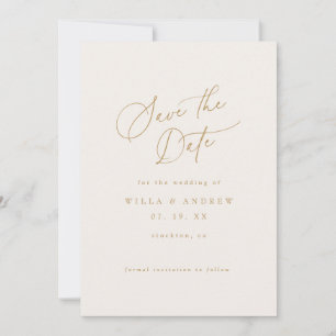 Tarjeta de Foto de Save The Date Minimalista Simpl