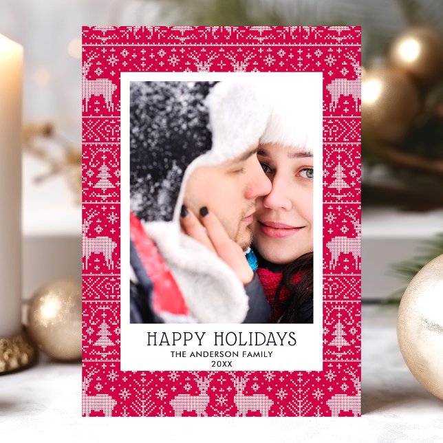 Tarjeta de Foto de Suéter de Navidad Feo para Feli (Subido por el creador)