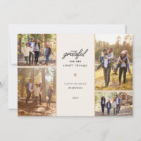 Tarjeta de foto de vacaciones de agradecimiento 4