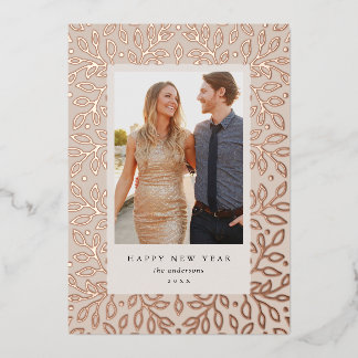 Tarjeta de Foto de Vacaciones de Feliz Año Nuevo c