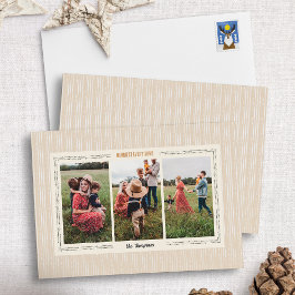 Tarjeta de Foto de Vacaciones de Granja Moderna