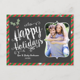 Tarjeta de Foto de Vacaciones de Tiza de Tarjeta P