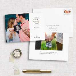 Tarjeta de Foto de Vacaciones Feliz Año Nuevo Espe
