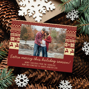 Tarjeta de Foto de Vacaciones Feliz Navidad Famili
