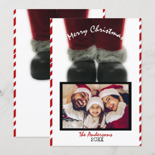 Tarjeta de Foto de Vacaciones Feliz Navidad Papá N