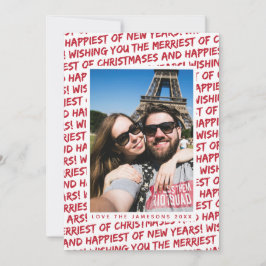 Tarjeta de foto de vacaciones *Grafiti de Navidad*