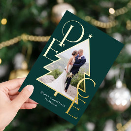 Tarjeta de Foto de Vacaciones Moderna con HOLOGRAM