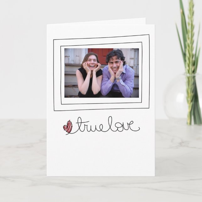 tarjeta de foto de valentines (Anverso)