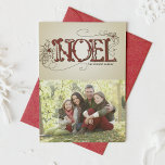 TARJETA DE FOTO DE VINTAGE RUSTIC NOEL TYPOGRAPHY<br><div class="desc">TARJETA DE FOTO DE VINTAGE RUSTIC NOEL TYPOGRAPHY VINTAGE</div>