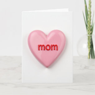 Tarjeta de Foto del Corazón de Mamá Luminoso