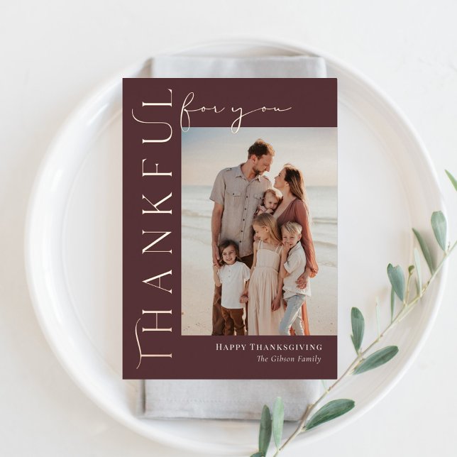 Tarjeta de foto del Día de Acción de Gracias del R (Subido por el creador)