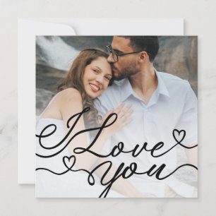 Tarjeta de Foto del Día de San Valentín 'Te Amo'