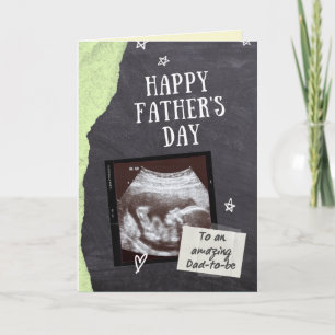 Tarjeta de foto del Día del Padre para futuro papá