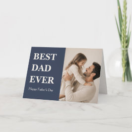 Tarjeta de Foto del Mejor Papá del Mundo Moderna