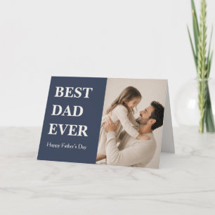 Tarjeta de Foto del Mejor Papá del Mundo Moderna