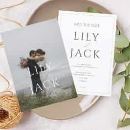 Tarjeta de Foto Elegante con Tipografía Moderna