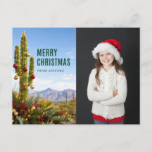 Tarjeta de foto familiar personalizada de Arizona 