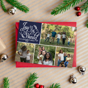 Tarjeta de Foto Felices Fiestas de Navidad para Fa