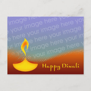 tarjeta de foto feliz diwali