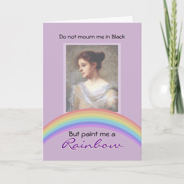 Tarjeta de foto funeraria de personalizable (Livin (Anverso)