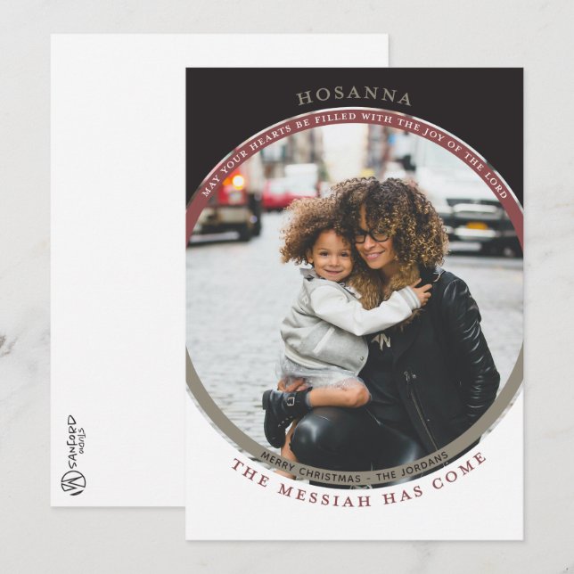 Tarjeta de Foto Hosanna (Anverso / Reverso)