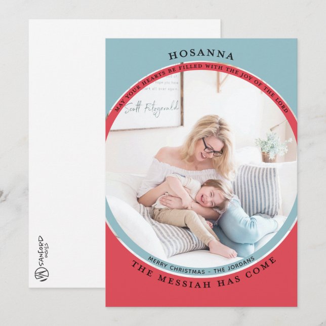 Tarjeta de Foto Hosanna (Anverso / Reverso)