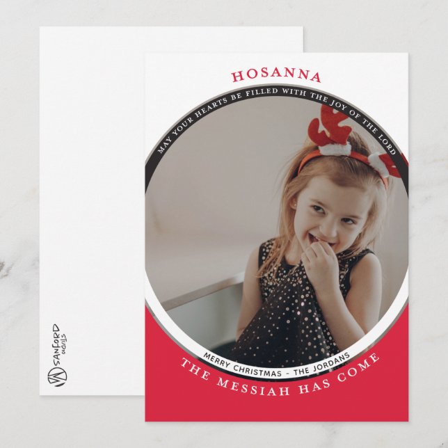 Tarjeta de Foto Hosanna (Anverso / Reverso)