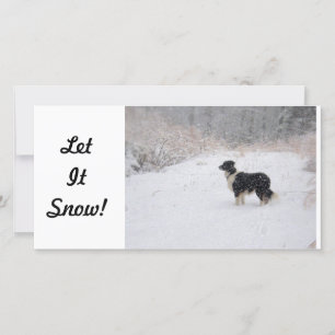 tarjeta de foto - Let It Snow!