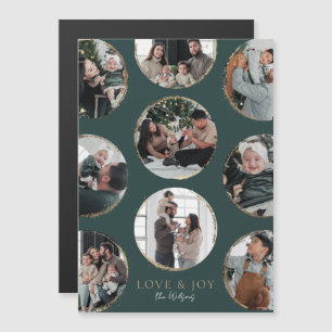 Tarjeta de foto magnética de elegancia ornamental
