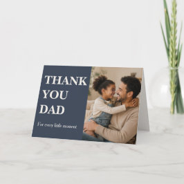Tarjeta de foto moderna de agradecimiento papá - D