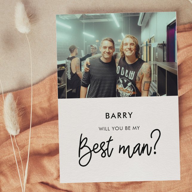 Tarjeta de foto moderna ¿Quieres ser mi padrino? (Subido por el creador)