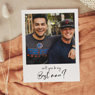 Tarjeta de foto moderna ¿Quieres ser mi padrino?