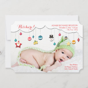 Tarjeta de Foto Móvil de Navidad