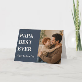 Tarjeta de Foto PAPÁ MEJOR QUE NUNCA Moderna - Día