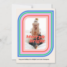 Tarjeta de foto para festividades Magnéticas Merry