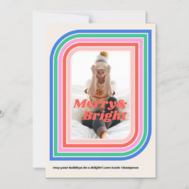 Tarjeta de foto para festividades Magnéticas Merry