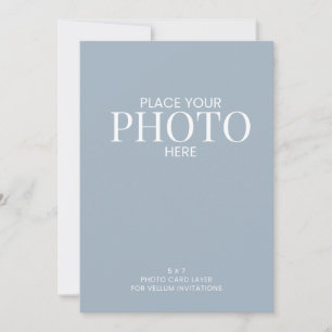 Tarjeta de Foto para Invitaciones de Boda en Vellu