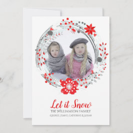 Tarjeta de foto para Navidades festivos