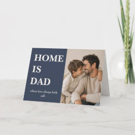 Tarjeta de foto para papá - Día del padre en casa