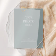 Tarjeta de Foto para Vellum Save the Date