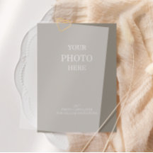 Tarjeta de Foto para Vellum Save the Date