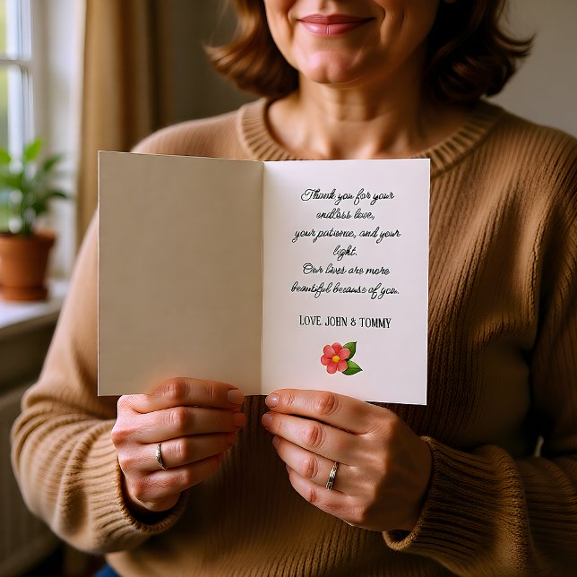 Tarjeta de foto personalizada con escritura sincer (Subido por el creador)